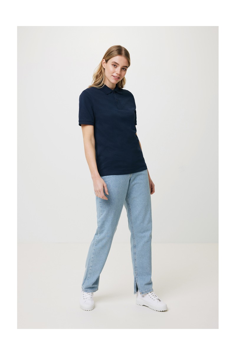 Tricou polo IQONIQ Yosemite din bumbac reciclat