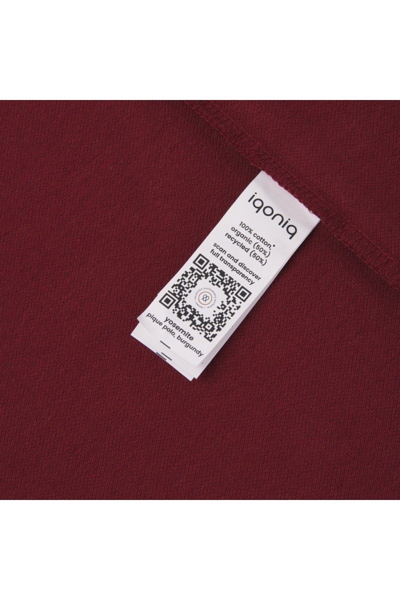 Tricou polo IQONIQ Yosemite din bumbac reciclat