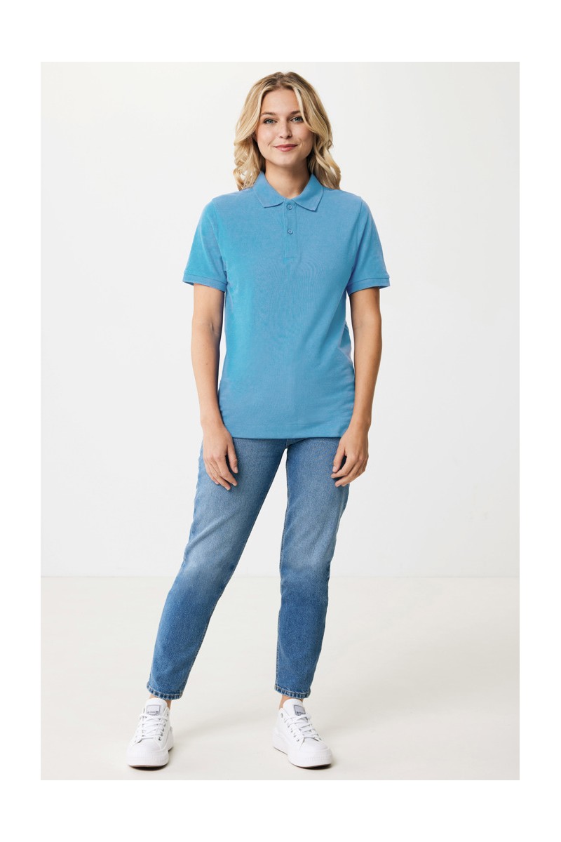 Tricou polo IQONIQ Yosemite din bumbac reciclat
