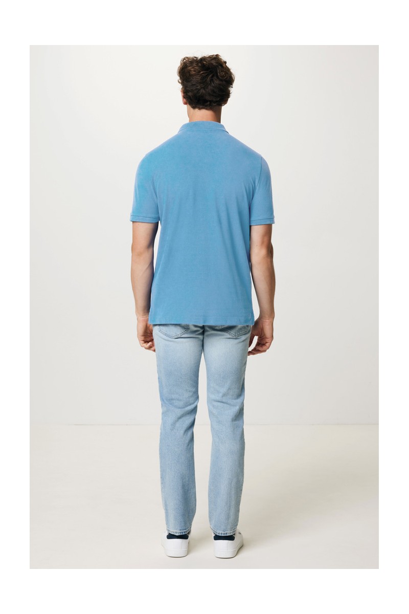 Tricou polo IQONIQ Yosemite din bumbac reciclat