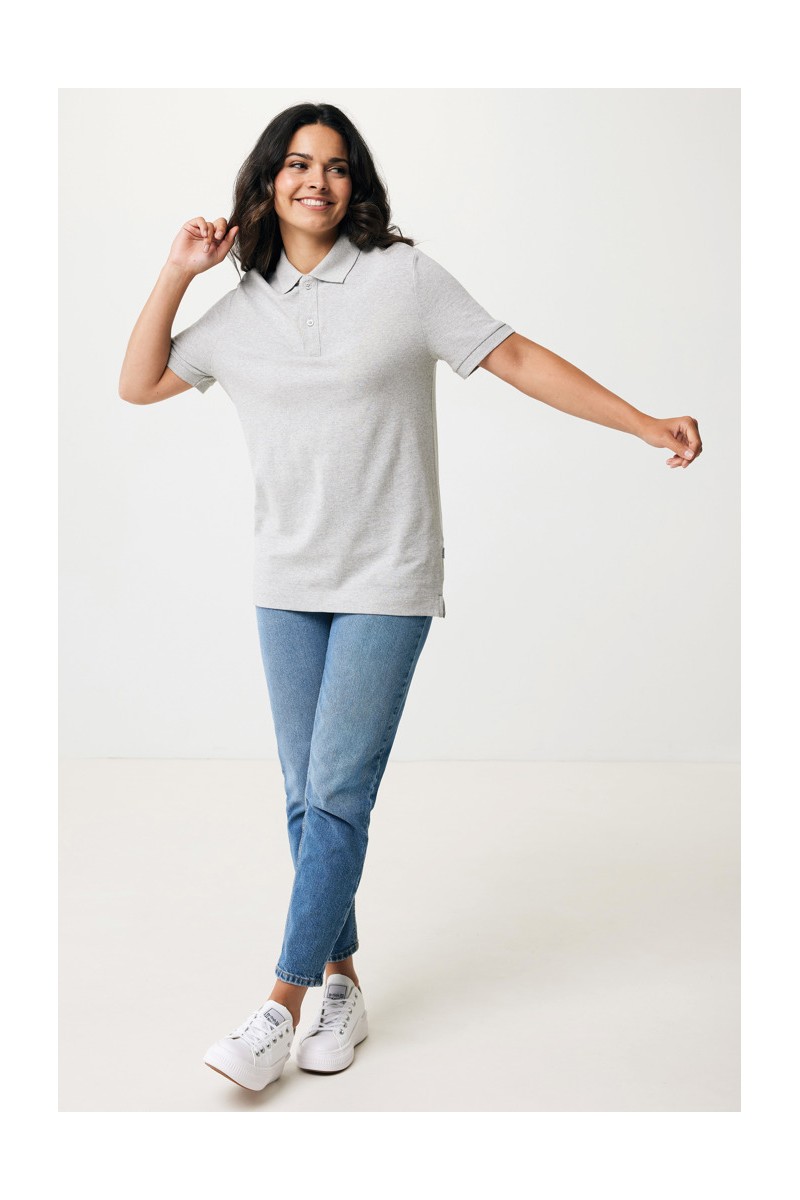 Tricou polo IQONIQ Yosemite din bumbac reciclat