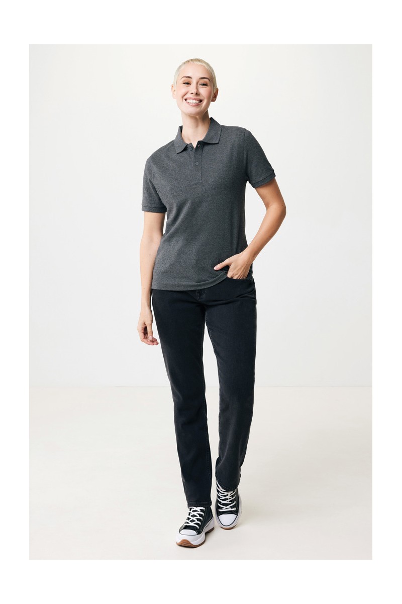 Tricou polo IQONIQ Yosemite din bumbac reciclat