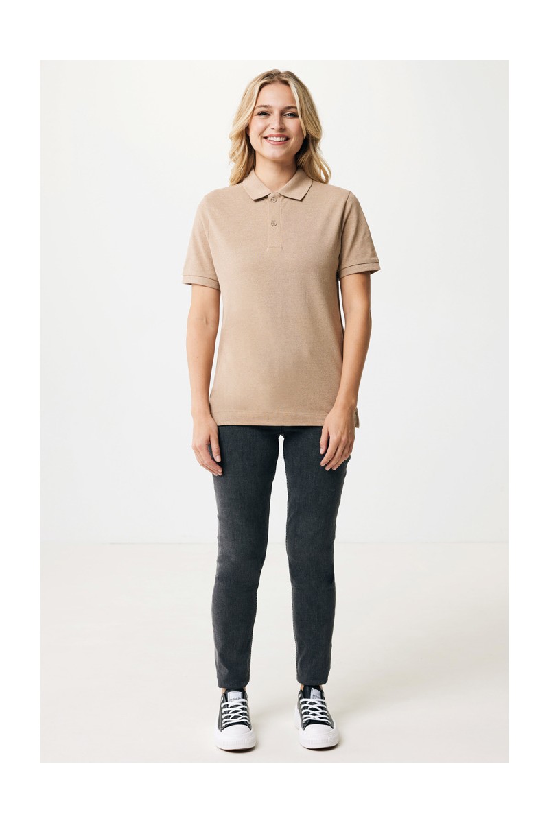 Tricou polo IQONIQ Yosemite din bumbac reciclat