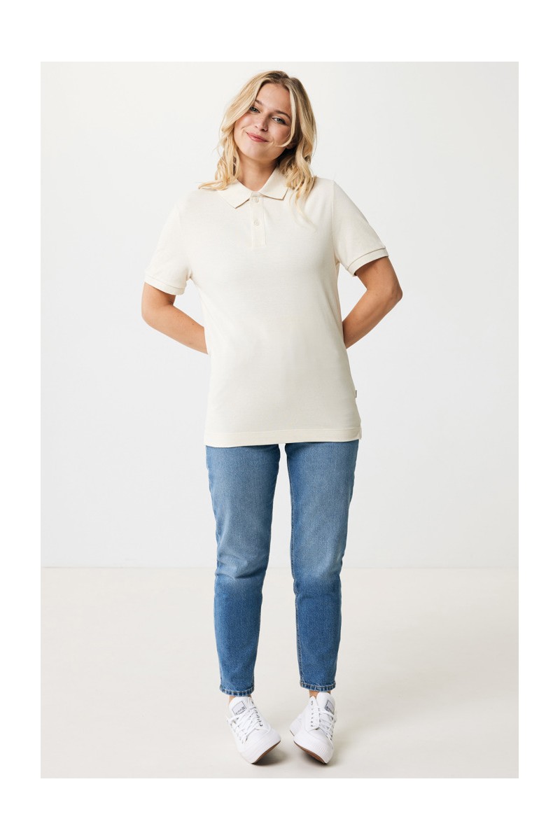 Tricou polo IQONIQ Yosemite din bumbac reciclat