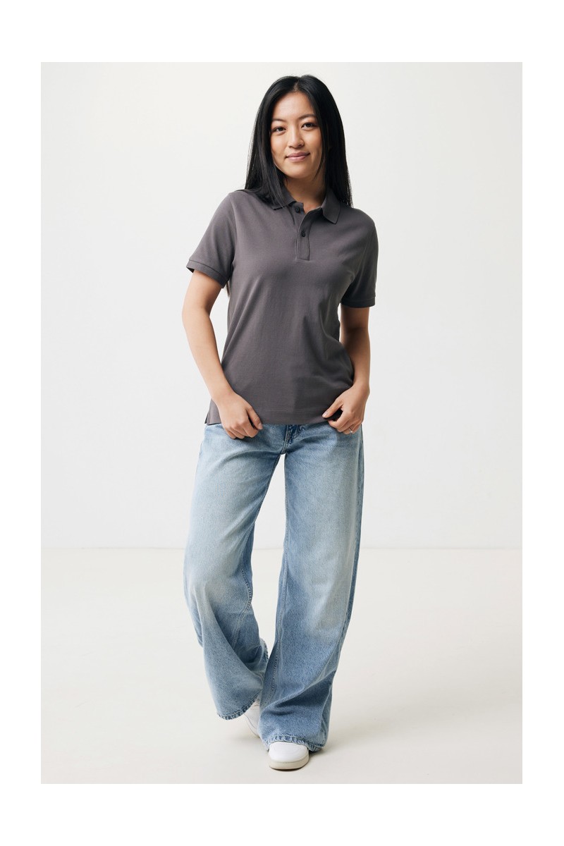 Tricou polo IQONIQ Yosemite din bumbac reciclat