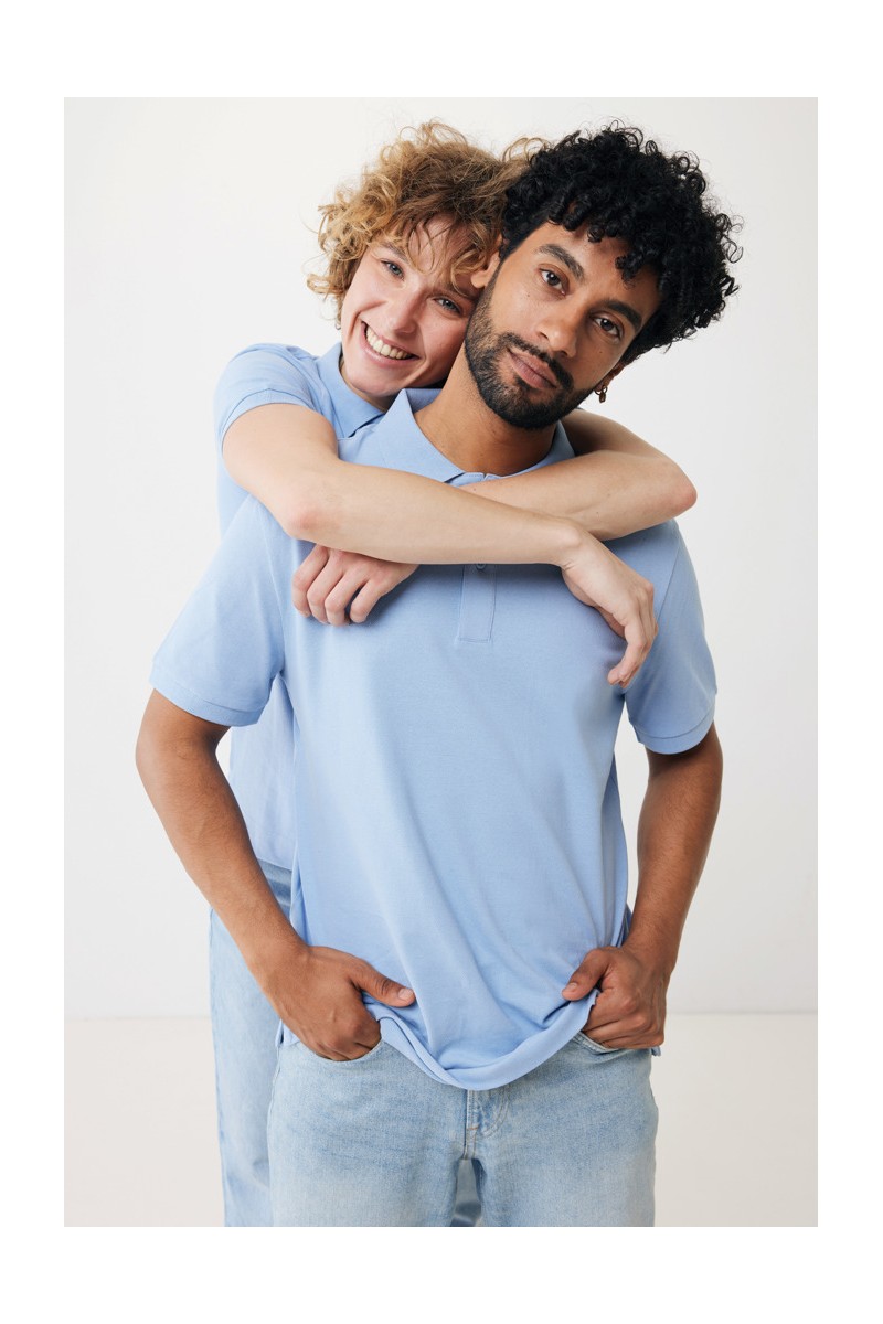 Tricou polo IQONIQ Yosemite din bumbac reciclat