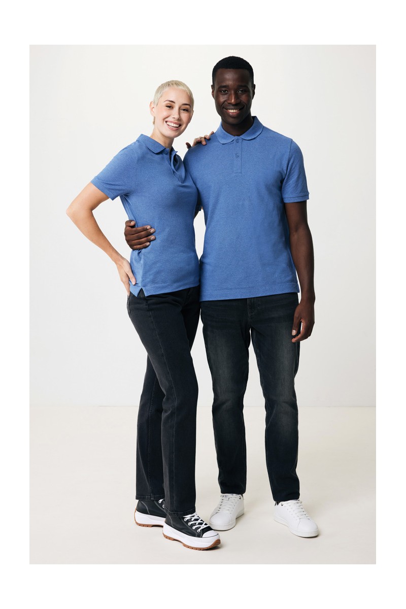 Tricou polo IQONIQ Yosemite din bumbac reciclat