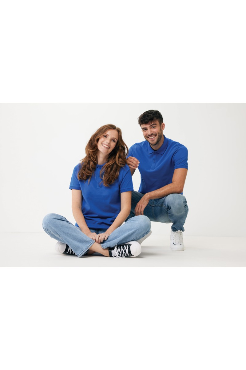 Tricou polo IQONIQ Yosemite din bumbac reciclat