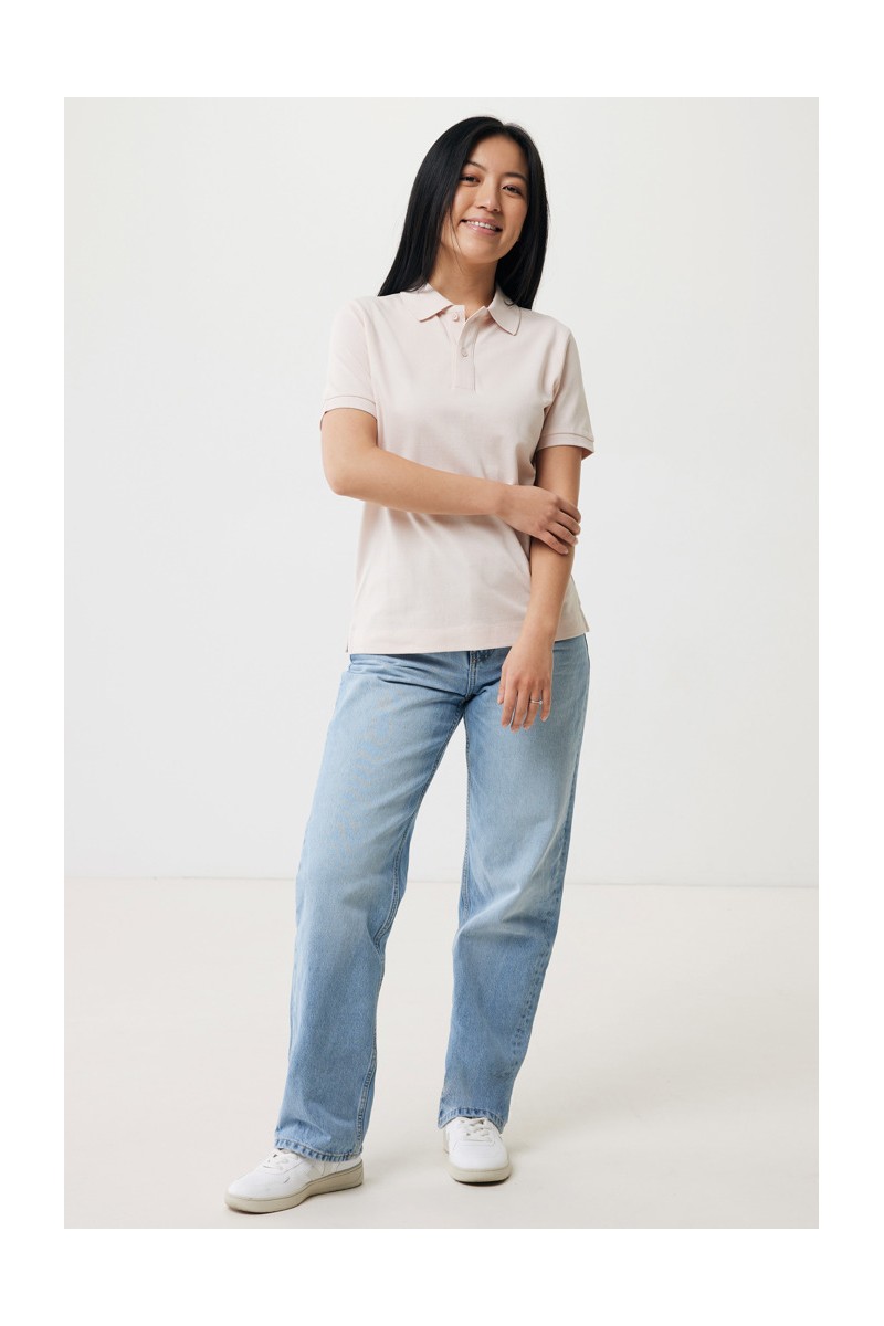 Tricou polo IQONIQ Yosemite din bumbac reciclat