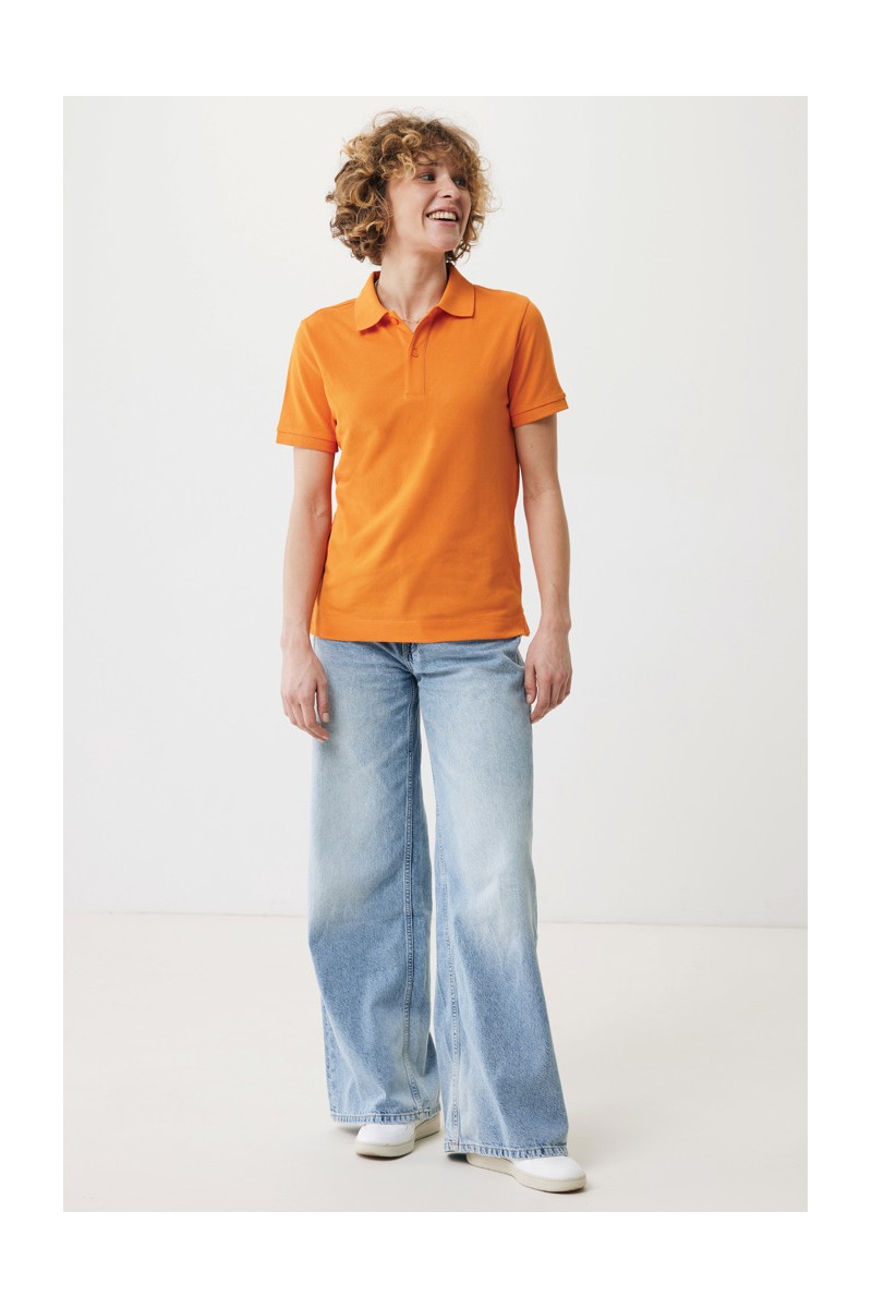 Tricou polo IQONIQ Yosemite din bumbac reciclat