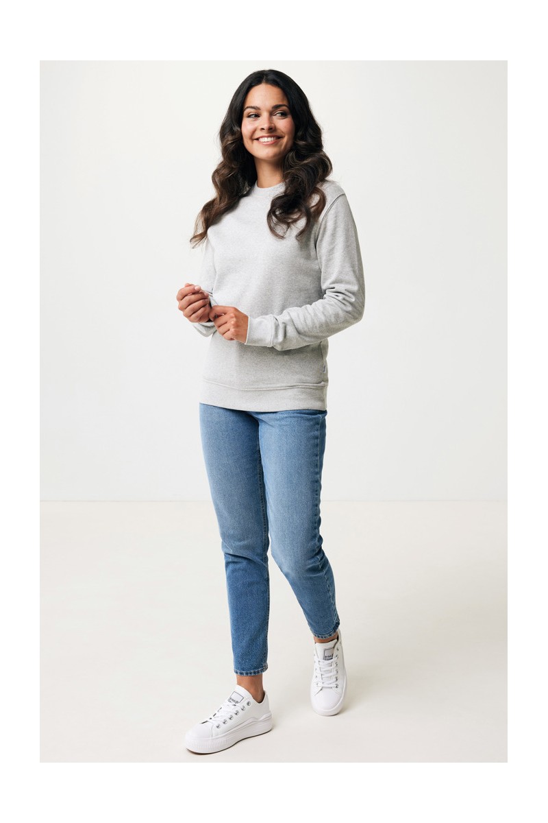 Hoodie IQONIQ Denali recycled cotton crew neck undyed