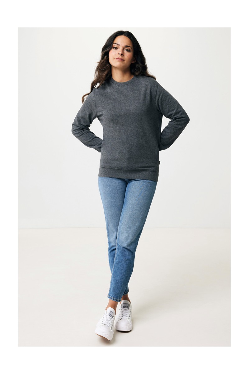 Hoodie IQONIQ Denali recycled cotton crew neck undyed