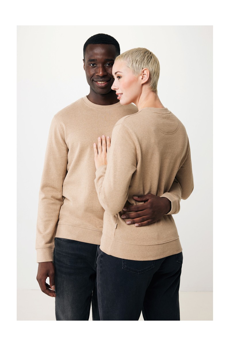 Hoodie IQONIQ Denali recycled cotton crew neck undyed