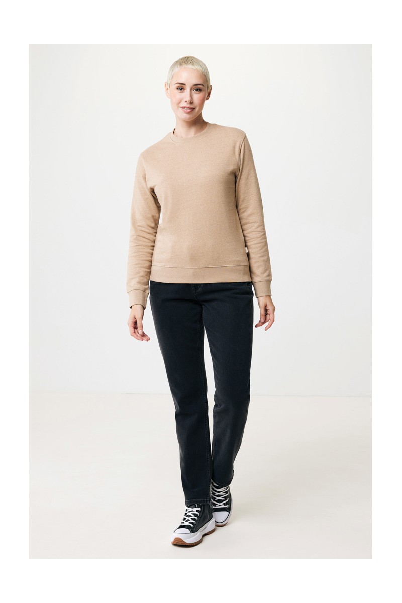 Hoodie IQONIQ Denali recycled cotton crew neck undyed