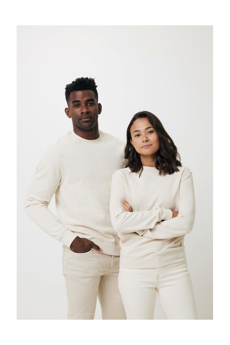 Hoodie IQONIQ Denali recycled cotton crew neck undyed