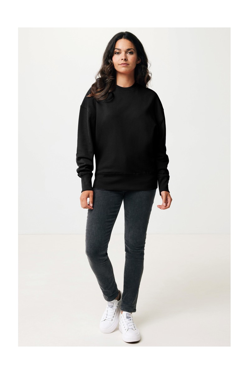 Hoodie IQONIQ Kruger relaxed recycled cotton crew neck