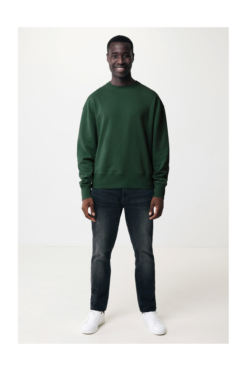 Hoodie IQONIQ Kruger relaxed recycled cotton crew neck
