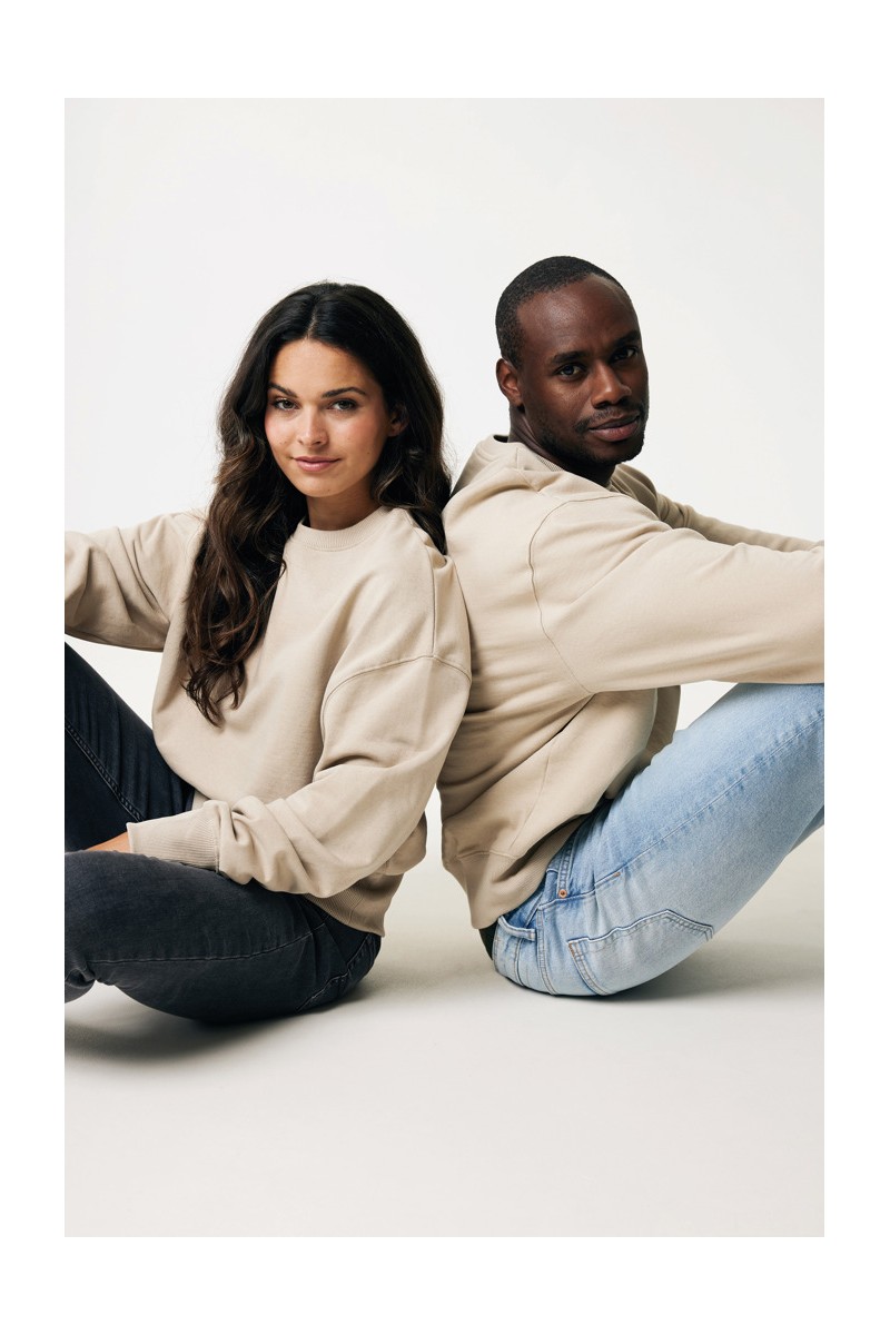 Hoodie IQONIQ Kruger relaxed recycled cotton crew neck