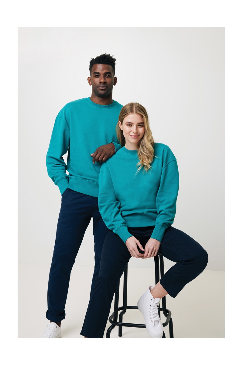 Hoodie IQONIQ Kruger relaxed recycled cotton crew neck