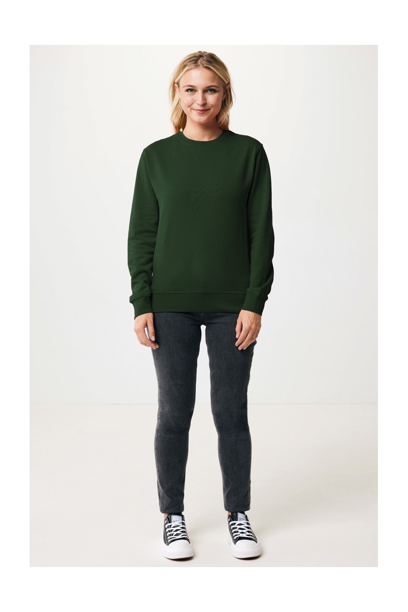Hoodie IQONIQ Etosha lightweight recycled cotton crew neck