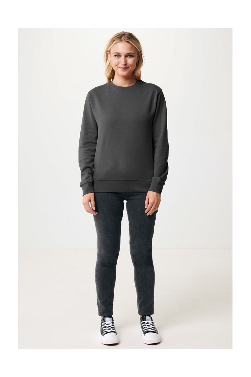 Hoodie IQONIQ Etosha lightweight recycled cotton crew neck
