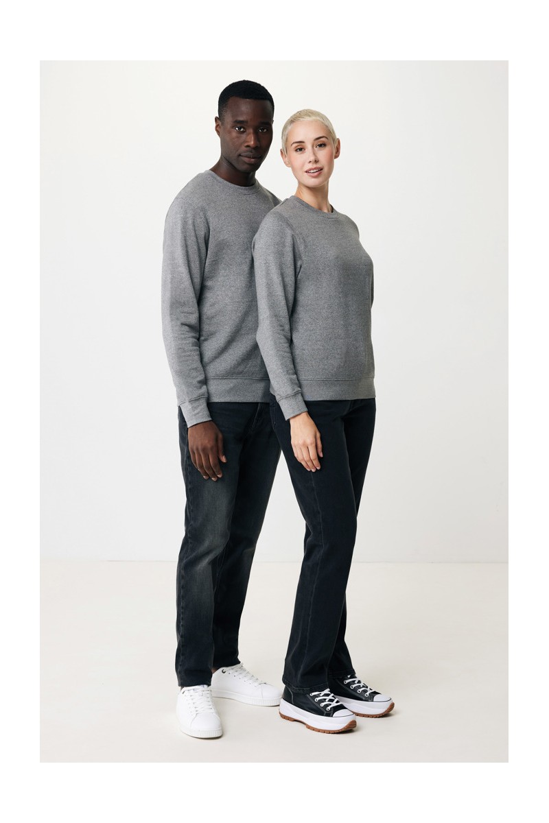 Hoodie IQONIQ Etosha lightweight recycled cotton crew neck