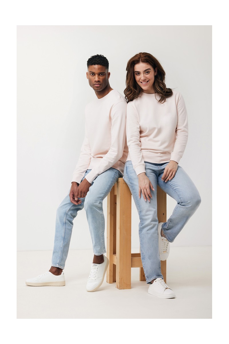 Hoodie IQONIQ Etosha lightweight recycled cotton crew neck