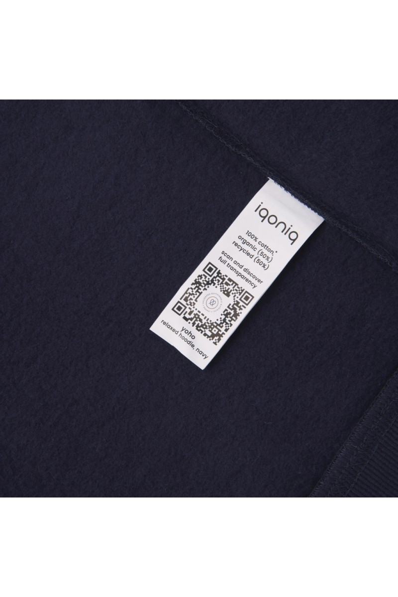 Hoodie IQONIQ Yoho recycled cotton relaxed hoodie