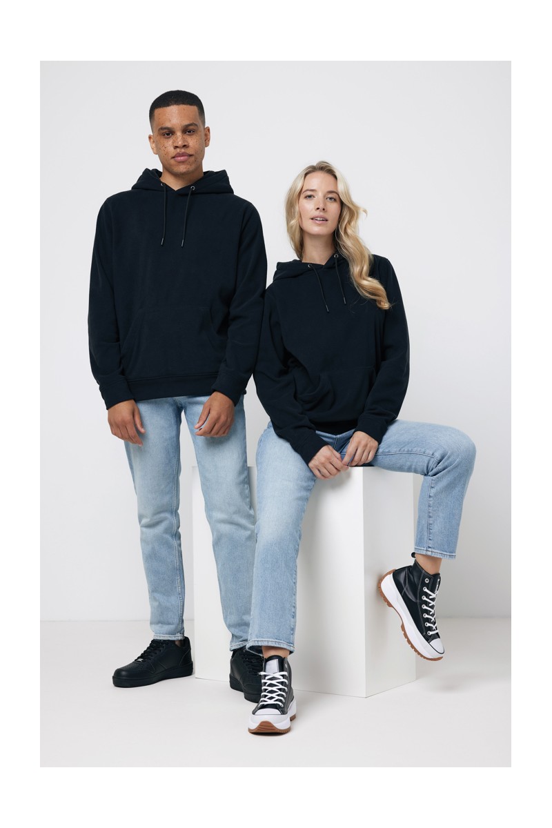 IQONIQ Trivor recycled polyester microfleece hoodie