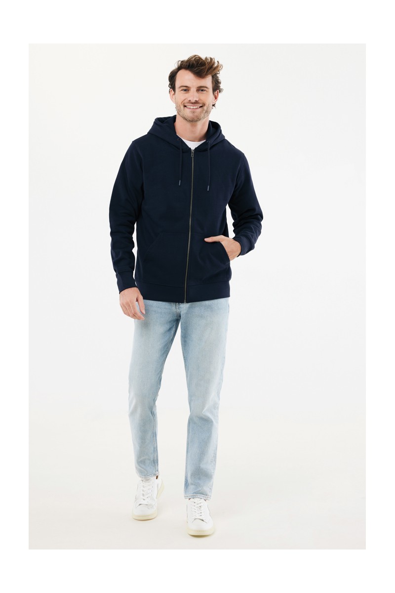 Hoodie IQONIQ Abisko recycled cotton zip through hoodie