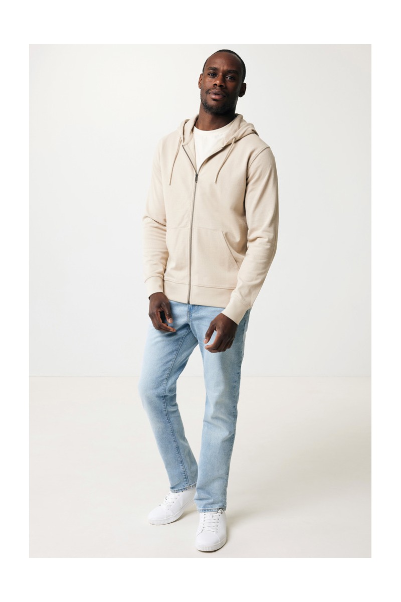 Hoodie IQONIQ Abisko recycled cotton zip through hoodie