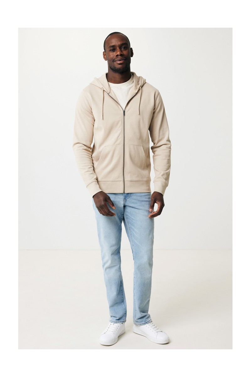 Hoodie IQONIQ Abisko recycled cotton zip through hoodie