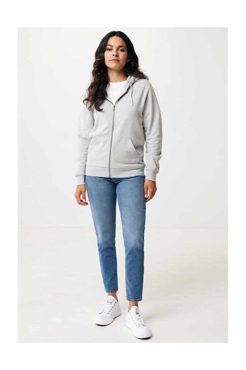 Hoodie IQONIQ Abisko recycled cotton zip through hoodie