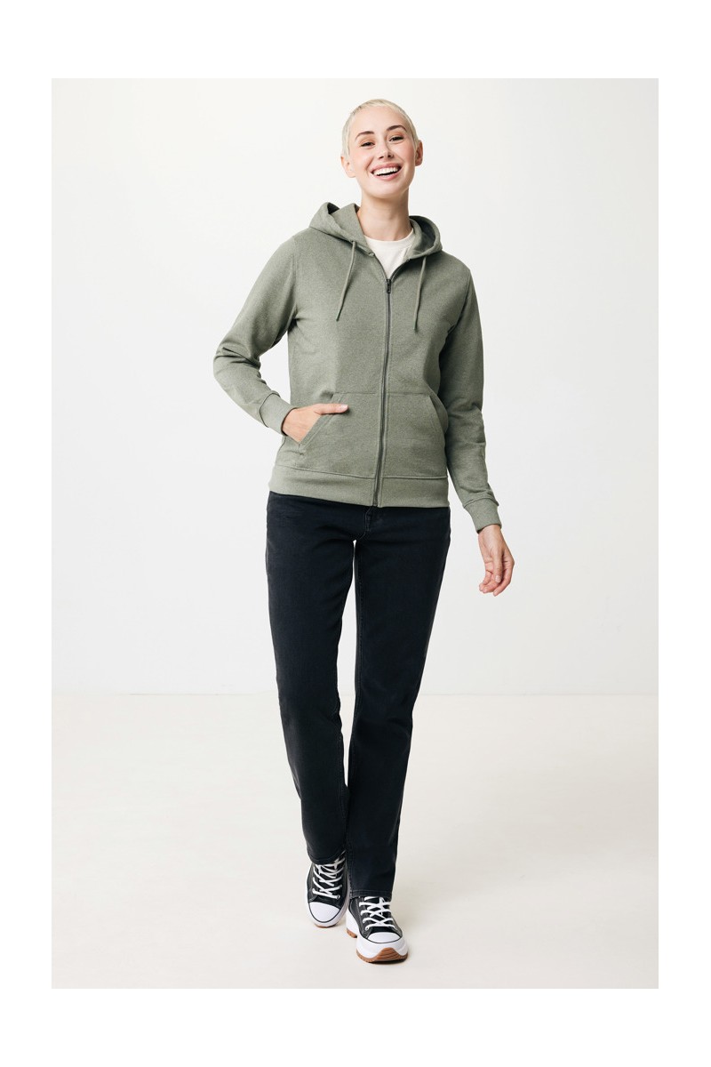 Hoodie IQONIQ Abisko recycled cotton zip through hoodie