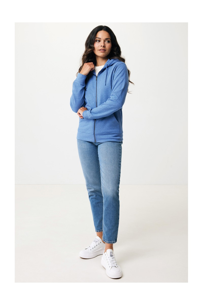Hoodie IQONIQ Abisko recycled cotton zip through hoodie