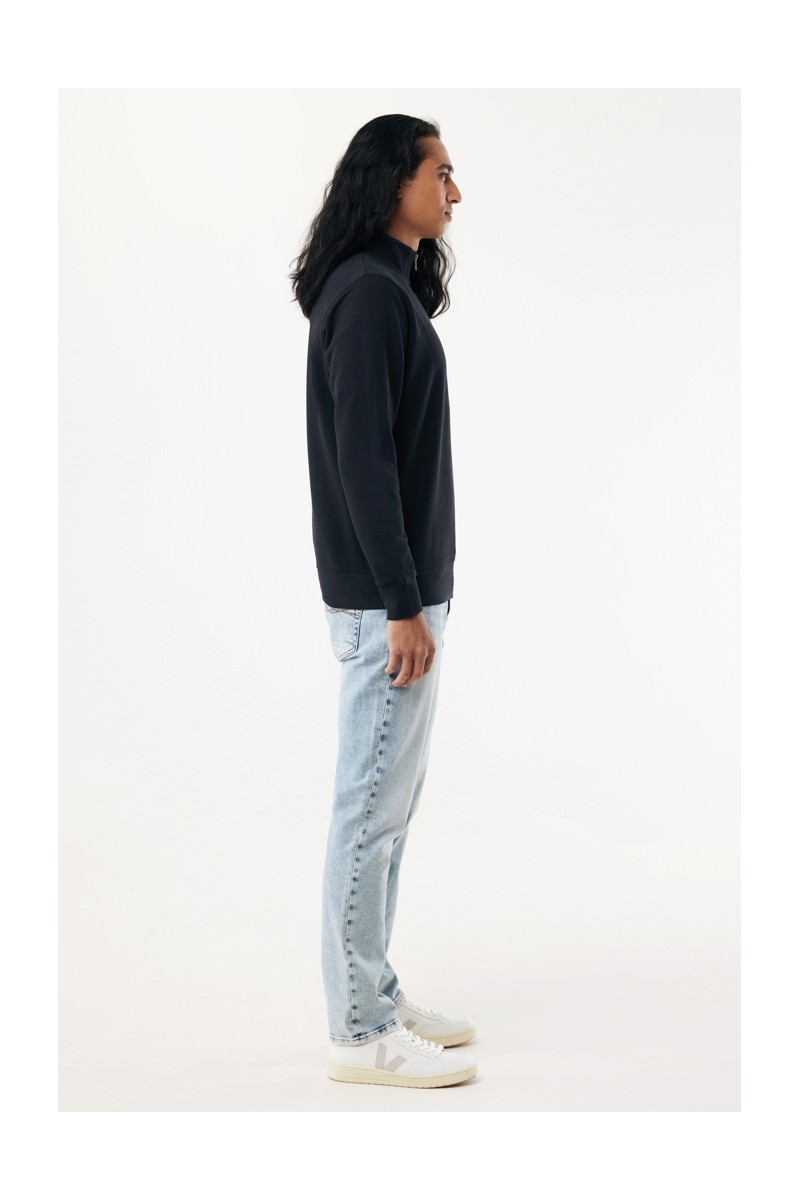 IQONIQ Elgon recycled cotton quarter zip sweater