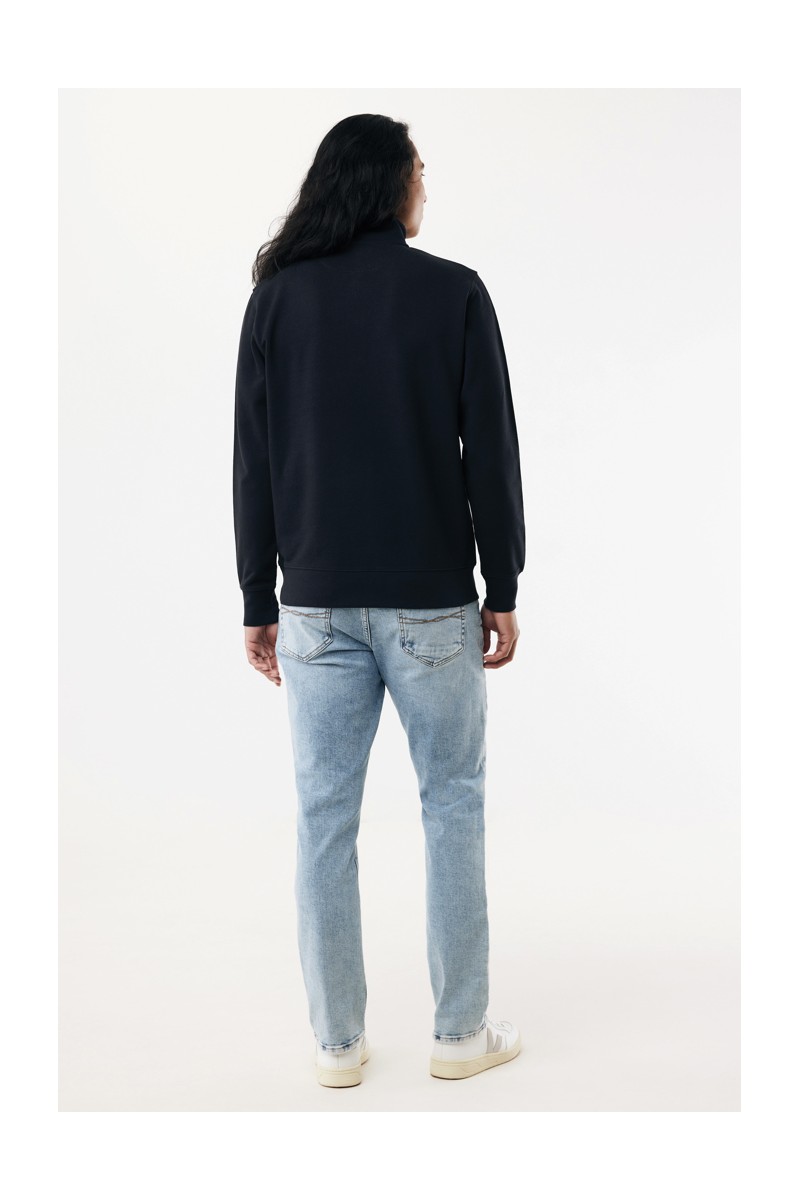 IQONIQ Elgon recycled cotton quarter zip sweater