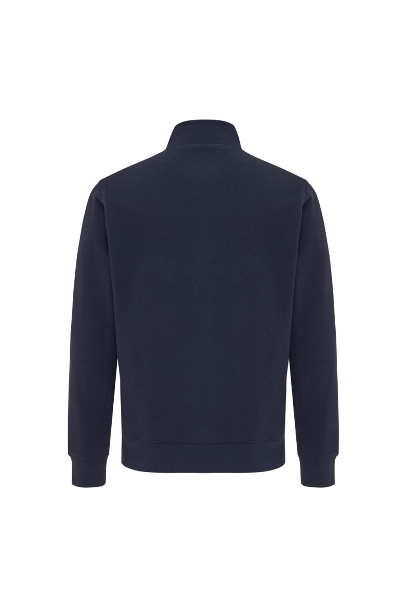 IQONIQ Elgon recycled cotton quarter zip sweater