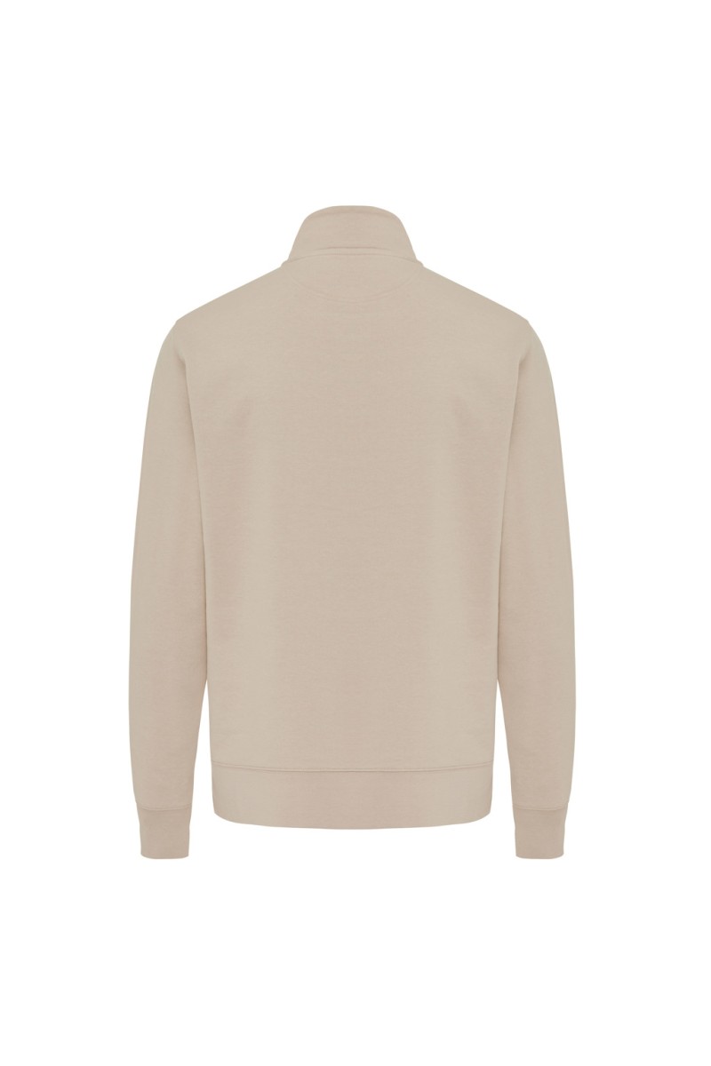 IQONIQ Elgon recycled cotton quarter zip sweater