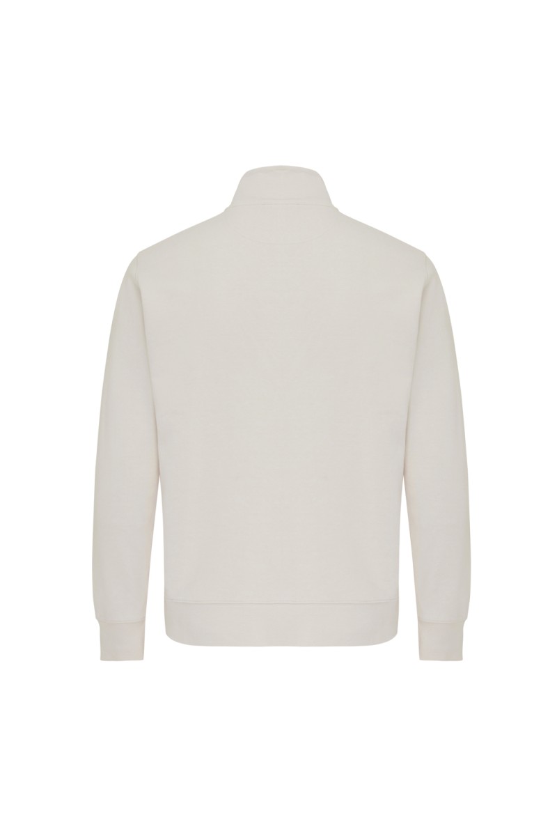 IQONIQ Elgon recycled cotton quarter zip sweater