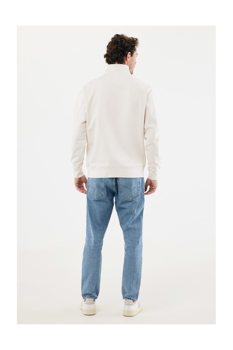 IQONIQ Elgon recycled cotton quarter zip sweater
