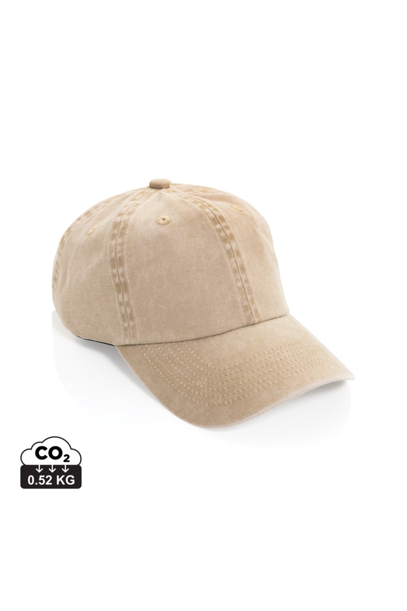 BEAU AWARE™ Washed 6 panel 270gsm cotton twill cap
