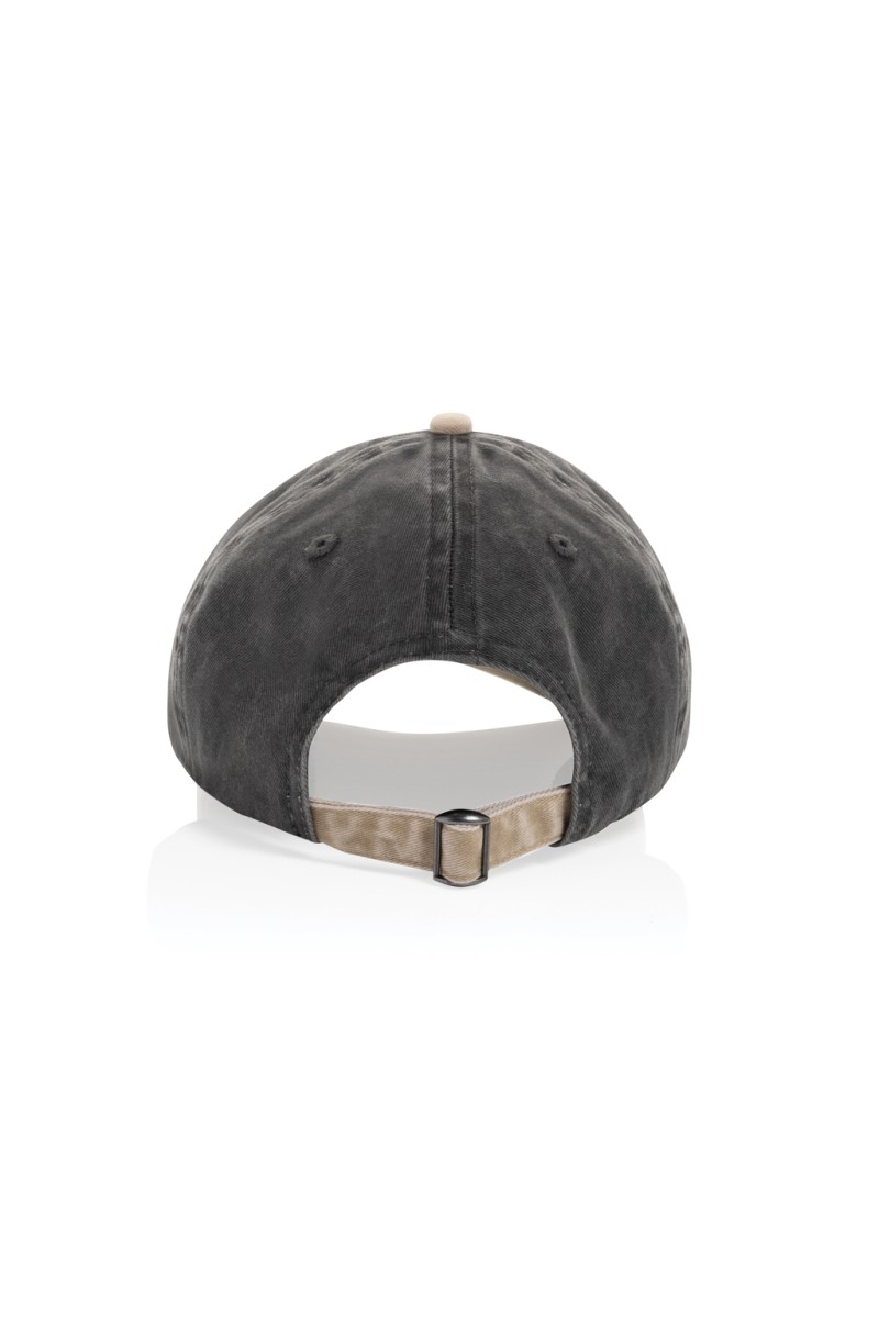 BEAU AWARE™ Washed 6 panel 270gsm cotton twill two tone cap