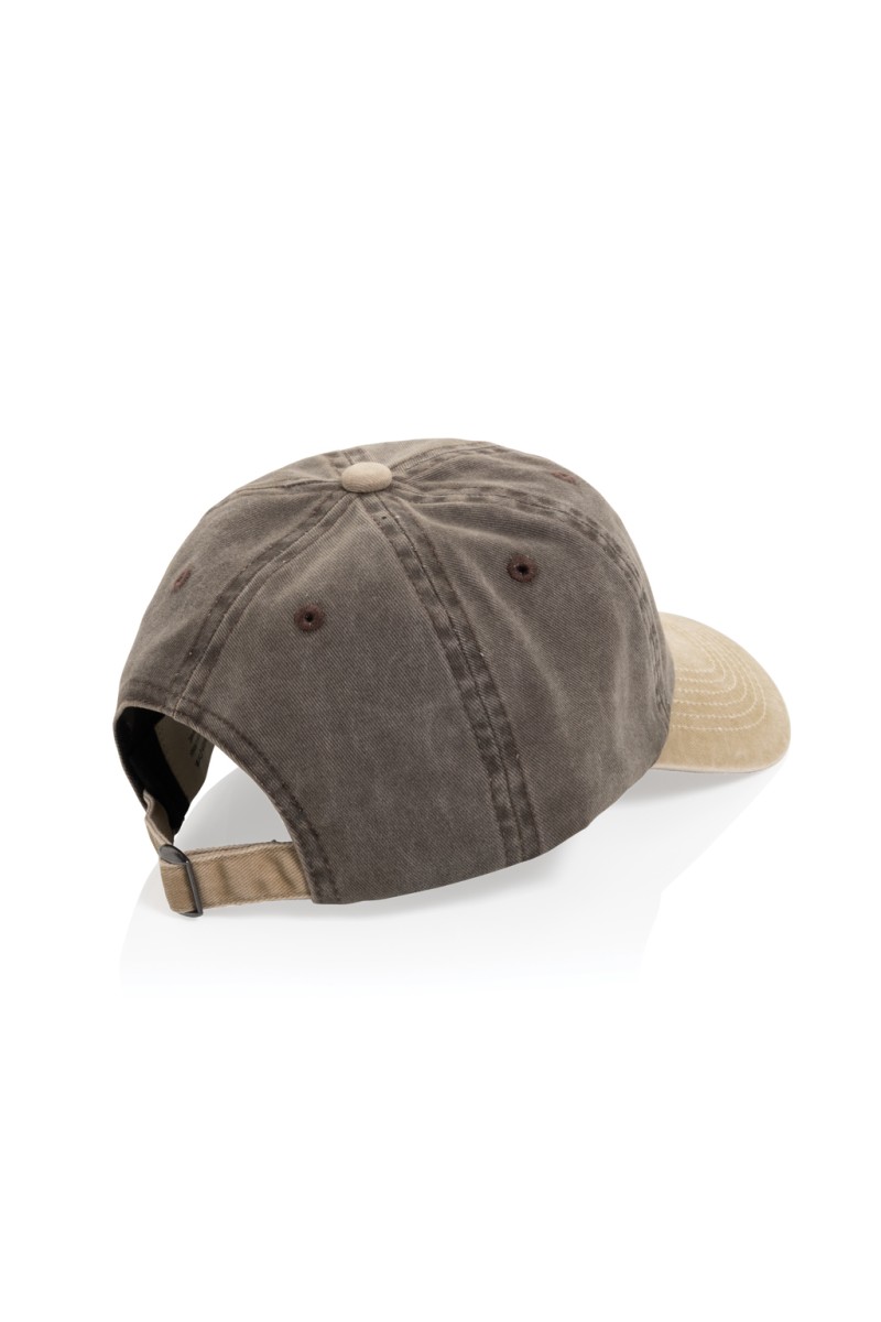 Șapcă cu 6 paneluri BEAU AWARE™ Washed din bumbac twill