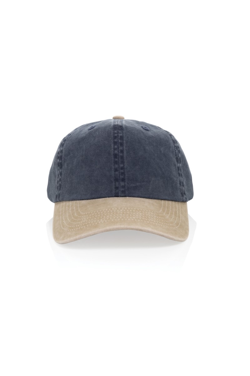 Șapcă cu 6 paneluri BEAU AWARE™ Washed din bumbac twill