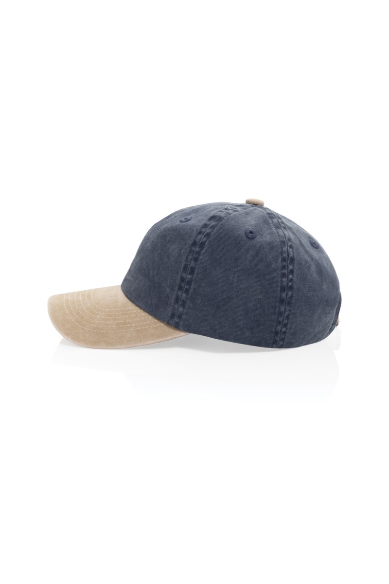 Șapcă cu 6 paneluri BEAU AWARE™ Washed din bumbac twill