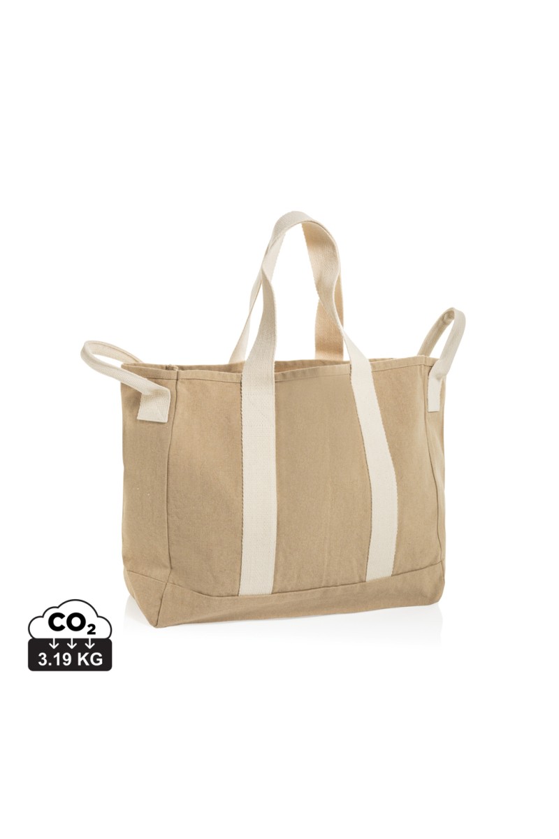 BEAU AWARE™ Beach bag 400gsm recycled canvas, with side hand