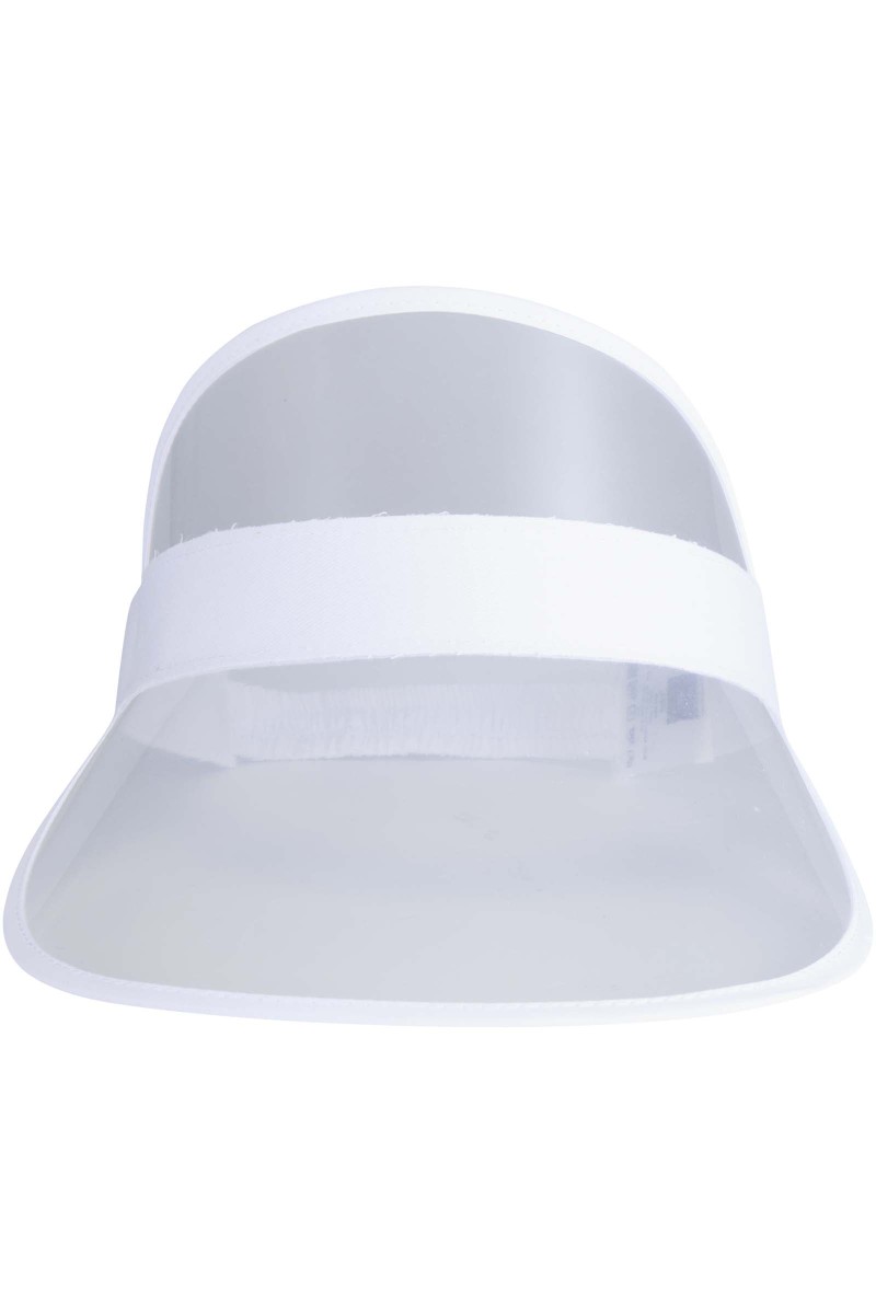 Bright cap with transparent visor