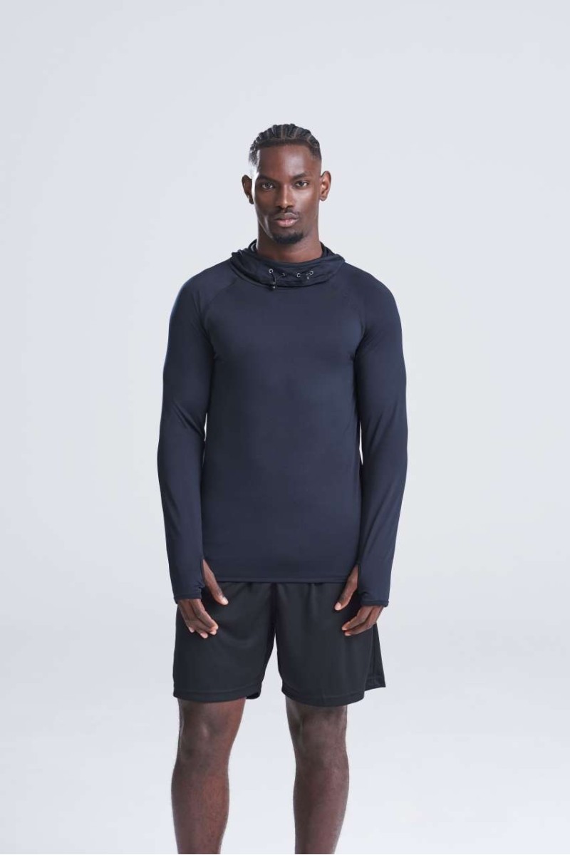 MENS COOL COWL NECK TOP