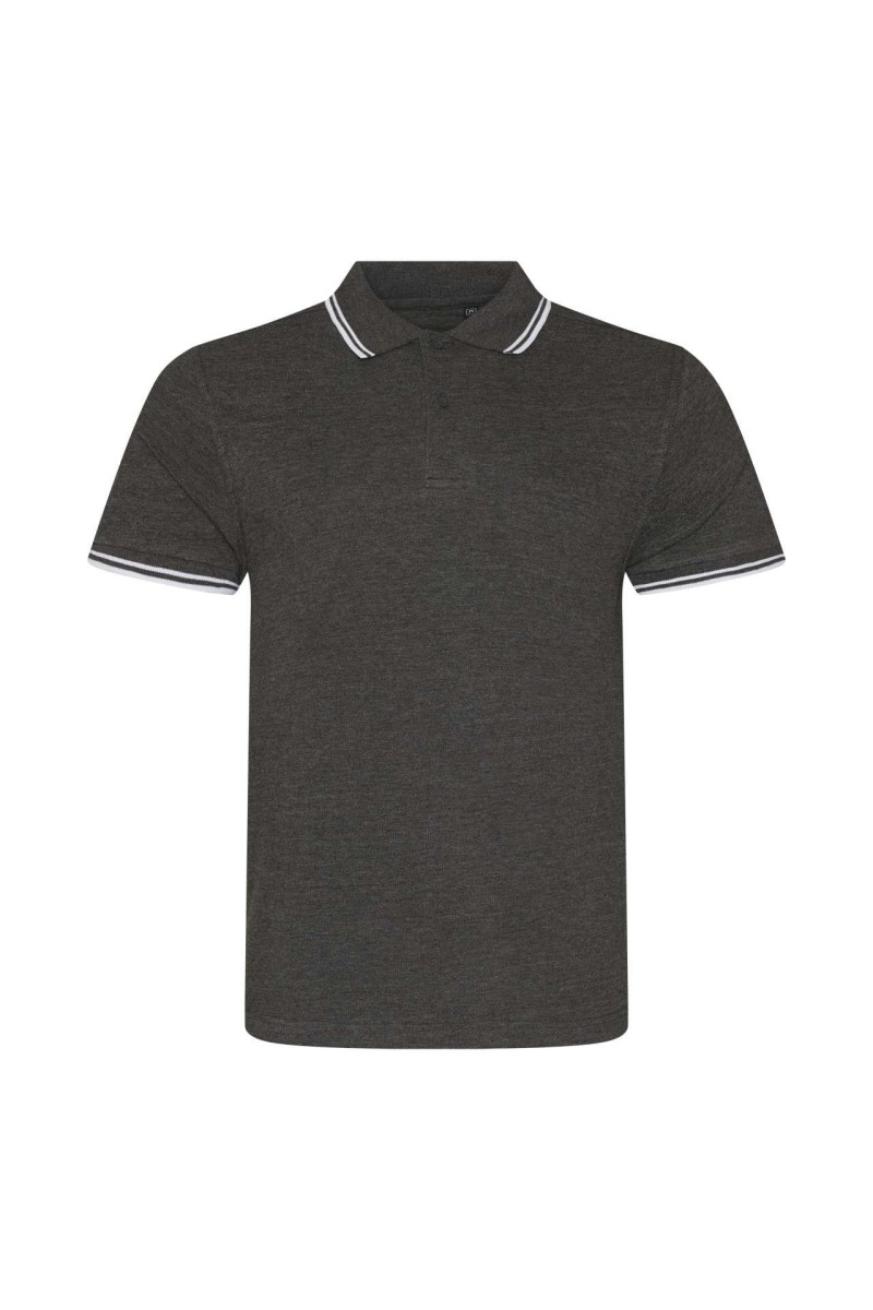 Tricou polo stretch cu tipsuri - Just Polos